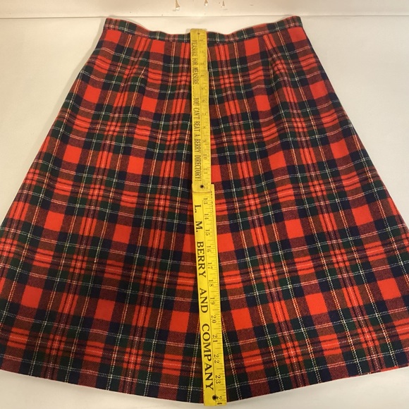 Pendleton vintage Wool Tartan Plaid Wool Skirt size 12 lined made in USA - Picture 8 of 9